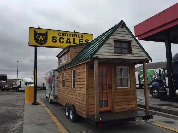 how to weigh tiny house