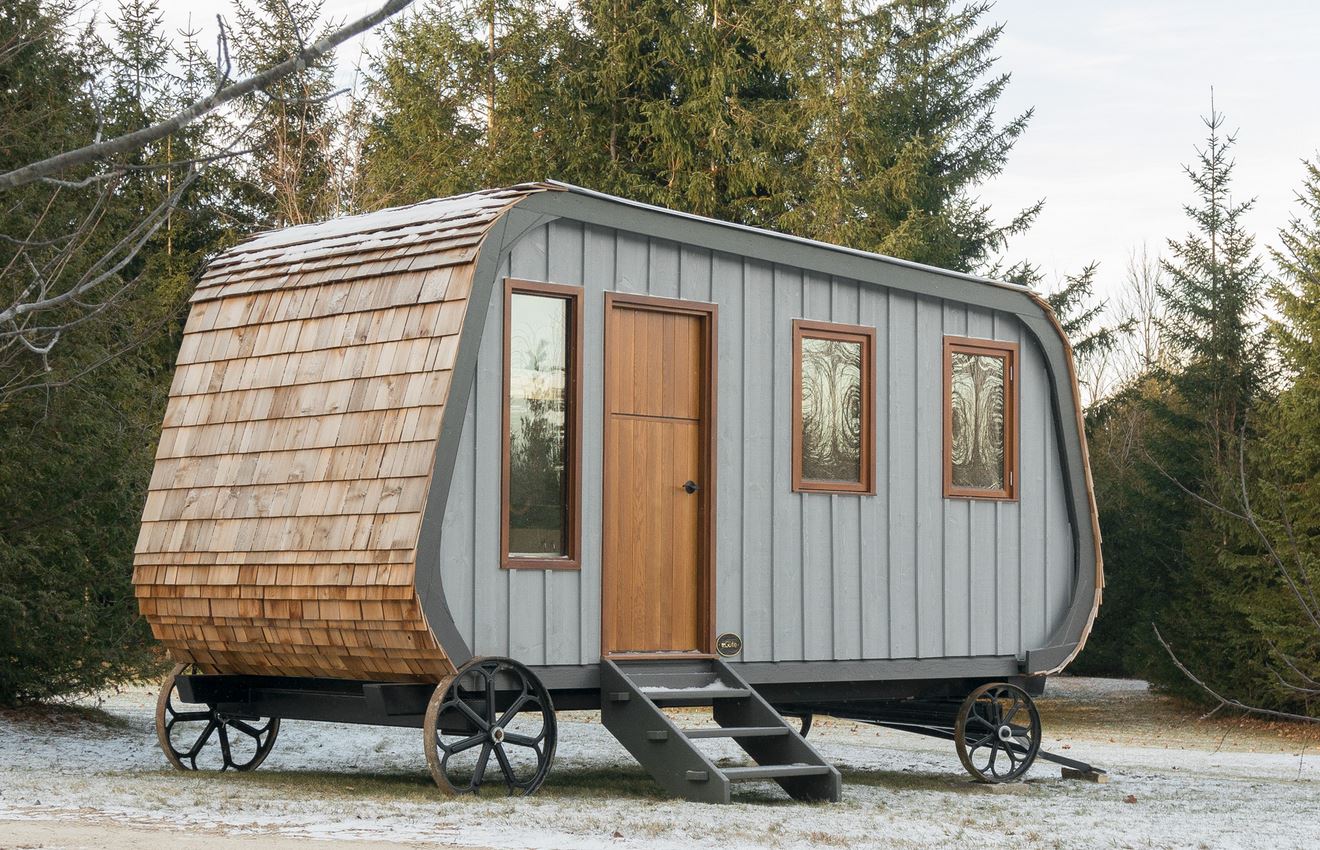 Unique tiny house on wheels