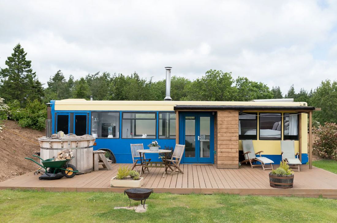 Converted Bus Scotland Airbnb