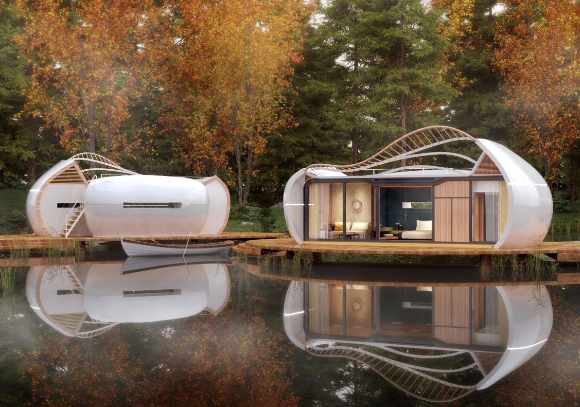 This Futuristic Pre-fab Tiny House is Designed for a Nomadic Lifestyle