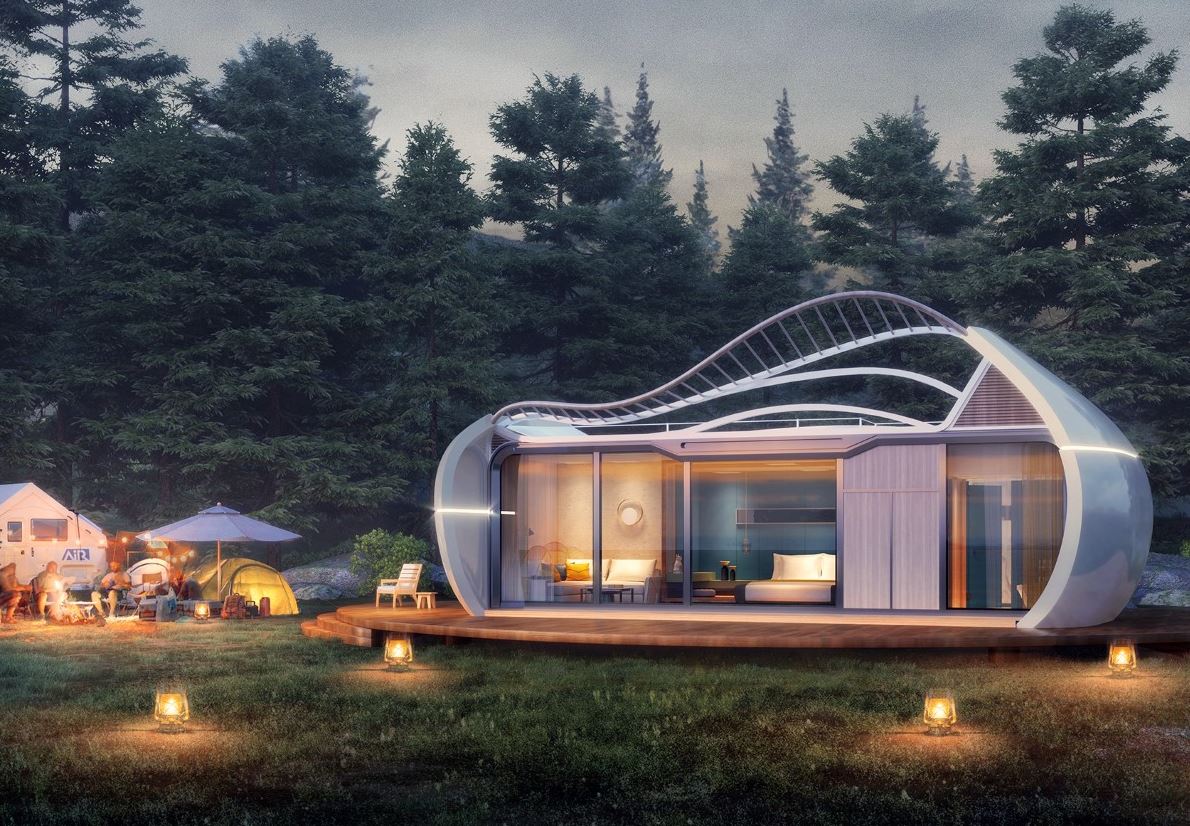 This Futuristic Pre-fab Tiny House is Designed for a Nomadic Lifestyle