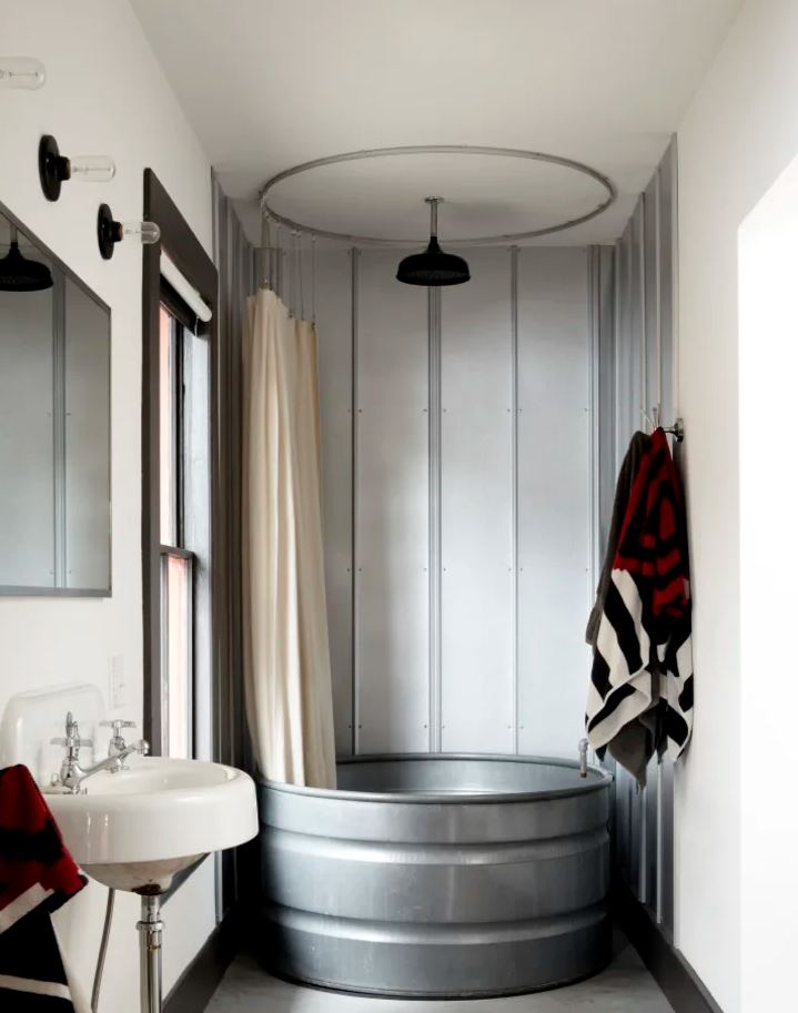 Galvanized Stock Tank Bathtube ideas