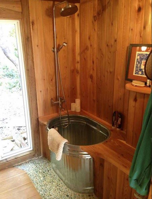 Galvanized Stock Tank Bathtube ideas