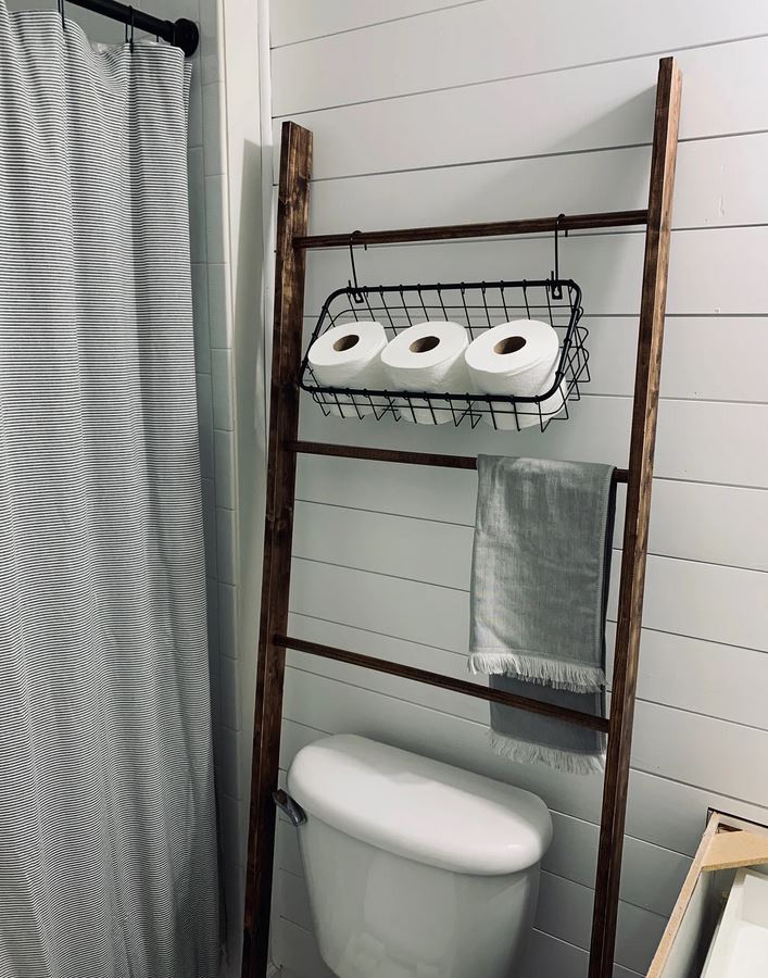 Small bathroom hanging shelf 18