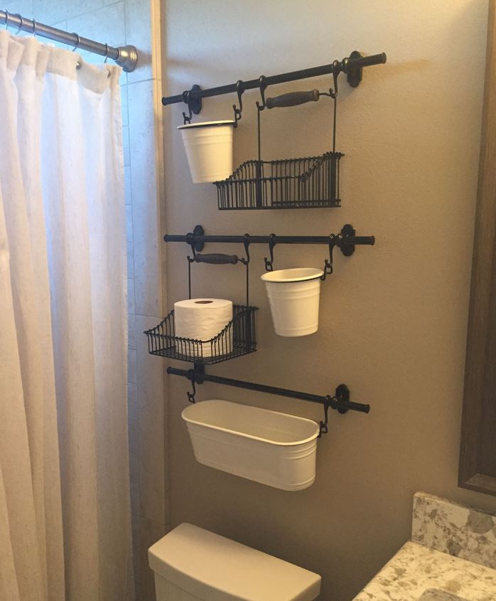 Small bathroom hanging shelf 6