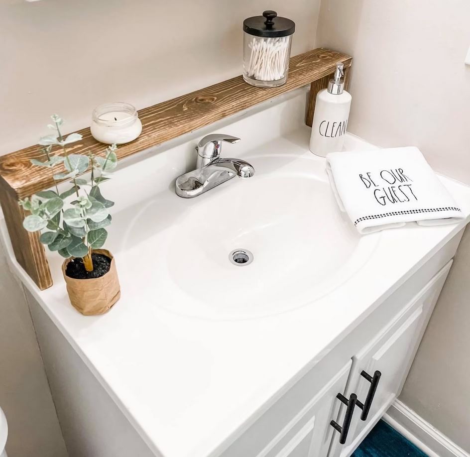 small bathroom sink shelf ideas 2