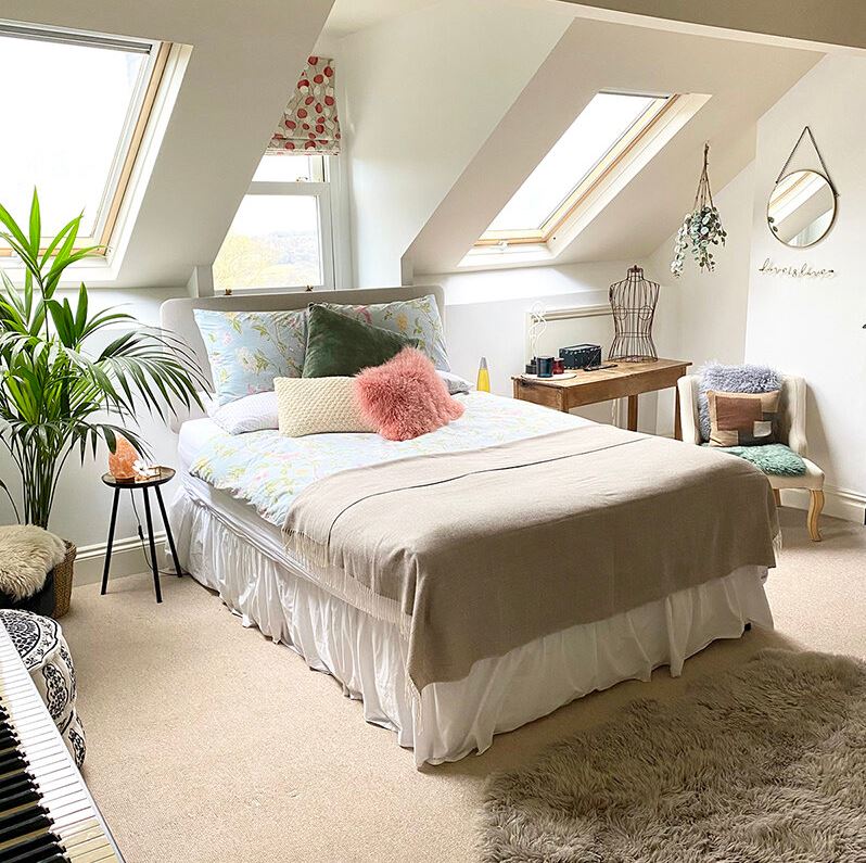 Scandinavian Boho decor ideas for your tiny house bedroom 2
