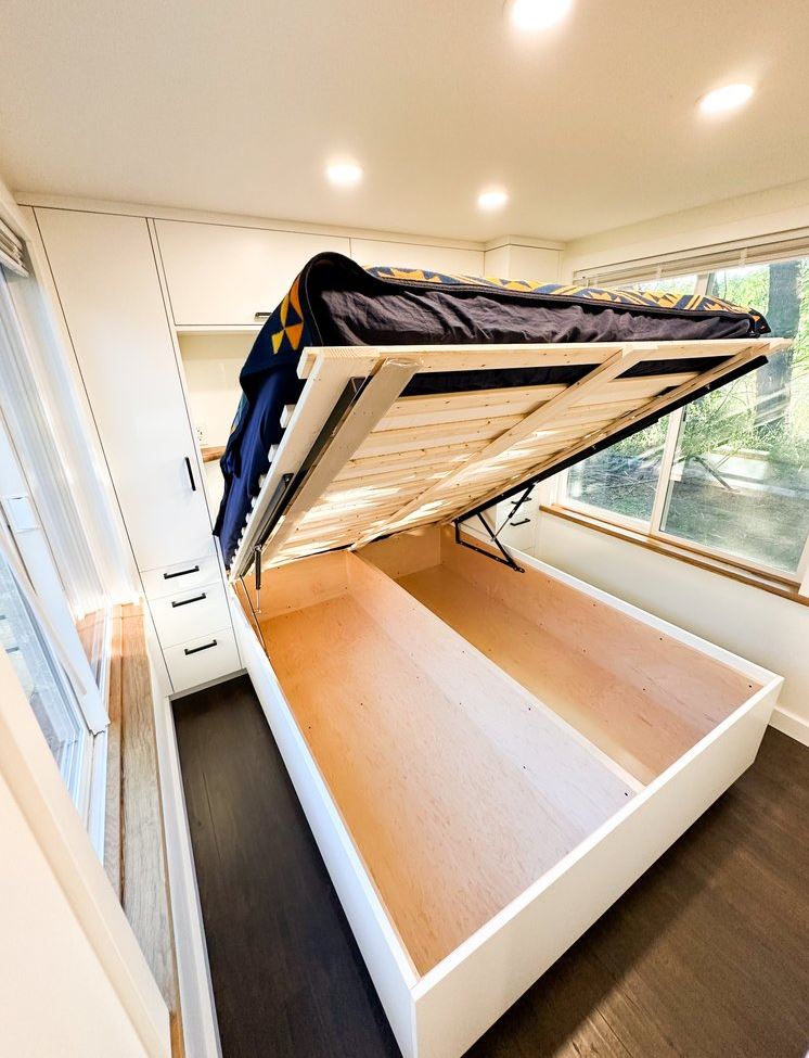 Bed with underneath storage