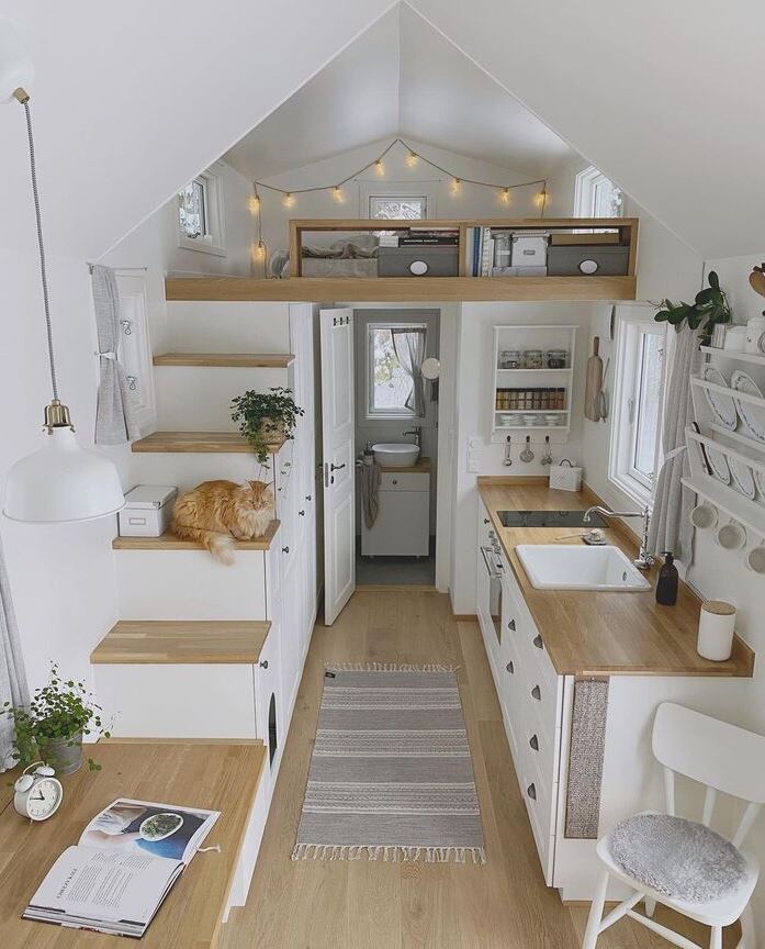 Small kitchen space ideas for your tiny house 36