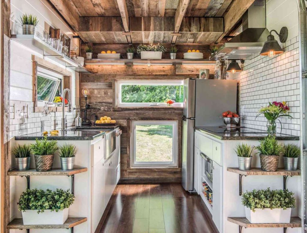 Charming tiny house small kitchen