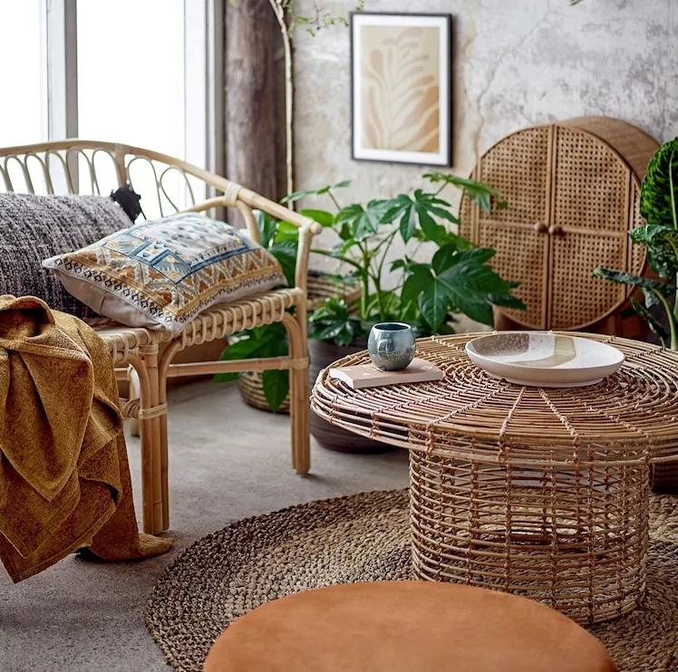 Natural furniture Boho decor ideas for your tiny house