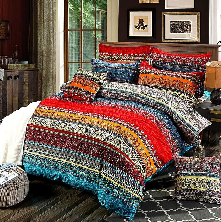 Boho bedding decor ideas 2