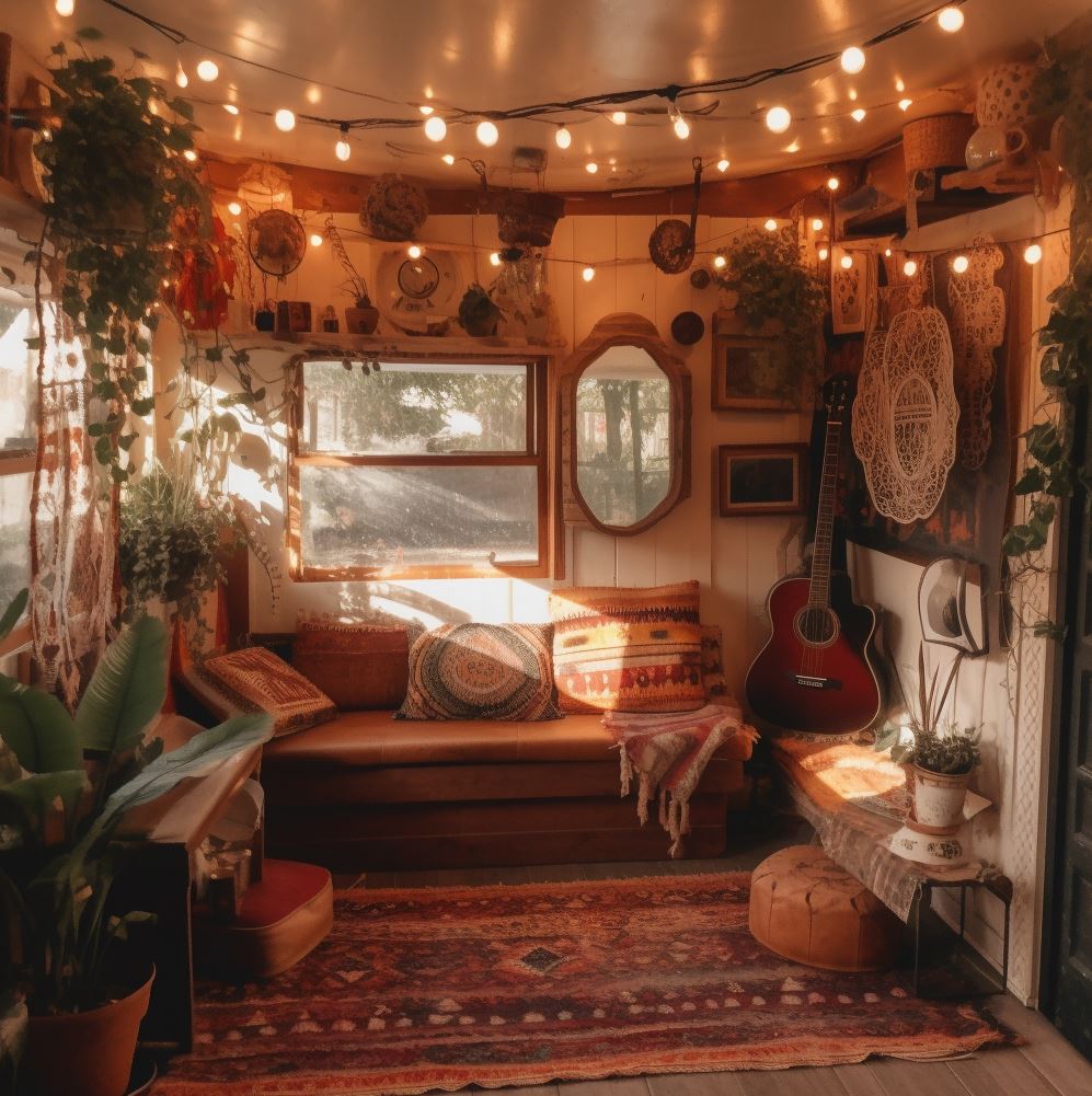 Swing lights ideas for a boho decor