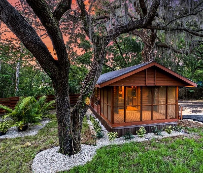 Sample house at a Tiny House Community in Tampa Bay