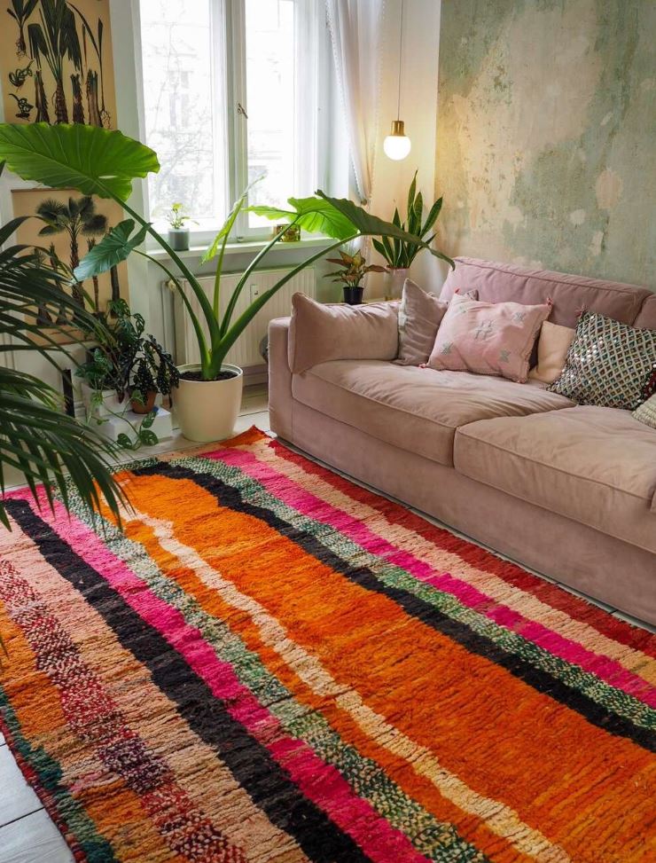 Moroccan rug boho idea