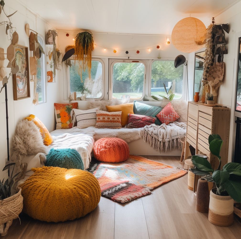 Floor pillow ideas for a bohemian decor 2